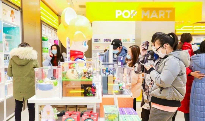 泡泡玛特线下门店，图源其官方微博