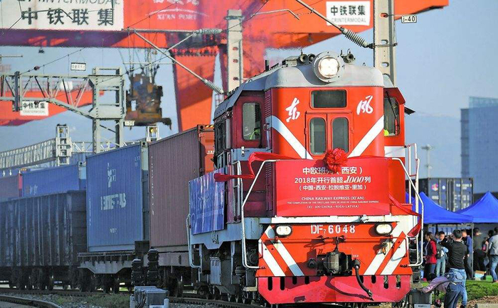 △中欧班列·西安（图片来源于网络）