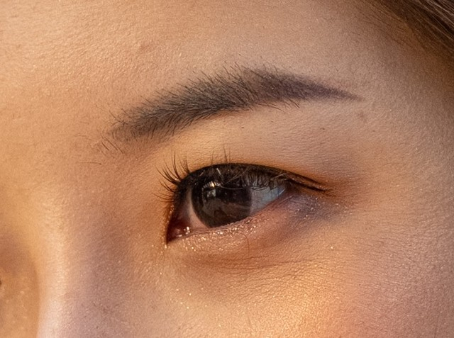 眼部的截图演示