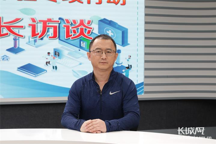 张家口市万全区医院院长王宏刚。长城网记者 刘昆鹏 摄