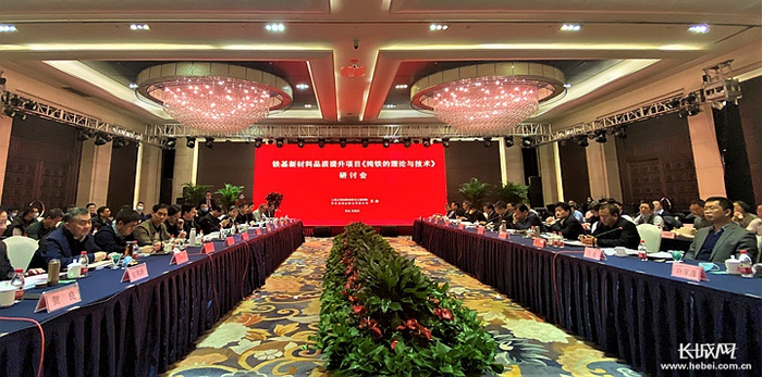 “铁基新材料品质提升”项目《纯铁的理论与技术进展》研讨会现场。长城网记者 李文培 摄