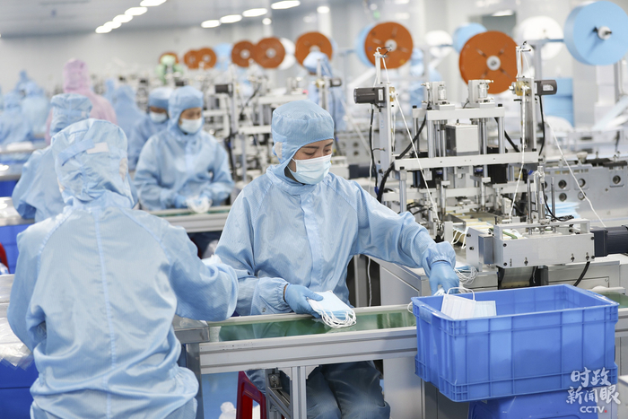 △江苏连云港某口罩企业生产线