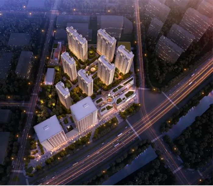 （璟悦名邸鸟瞰效果图）