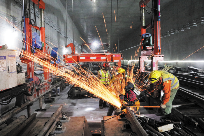 地铁18号线一二期工程实现轨通 成都轨道建设管理有限公司供图