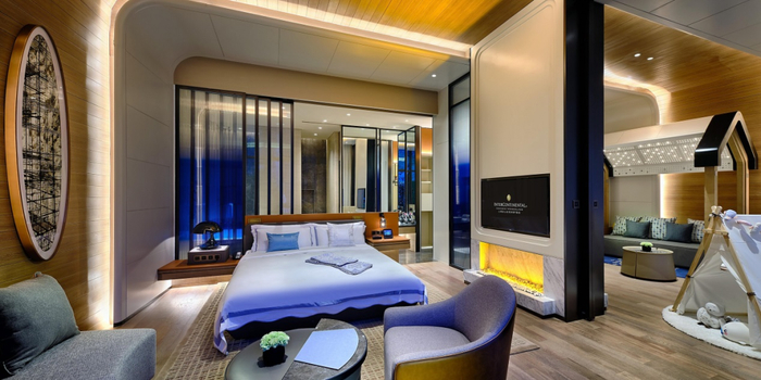 　　图为康尔馨 x 上海佘山世茂洲际酒店水下套房