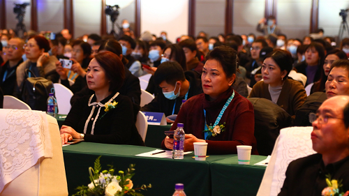 参会嘉宾认真听讲会议内容