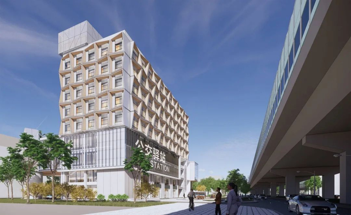 公交驿站效果图