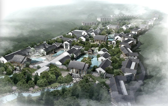 （温泉度假酒店效果图）