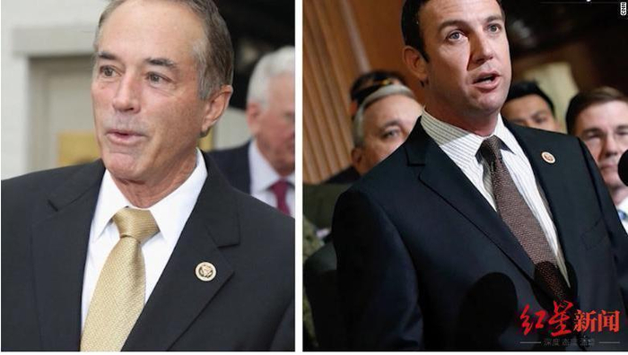 ↑克里斯·柯林斯（左）与邓肯·亨特（右）图据CNN新闻