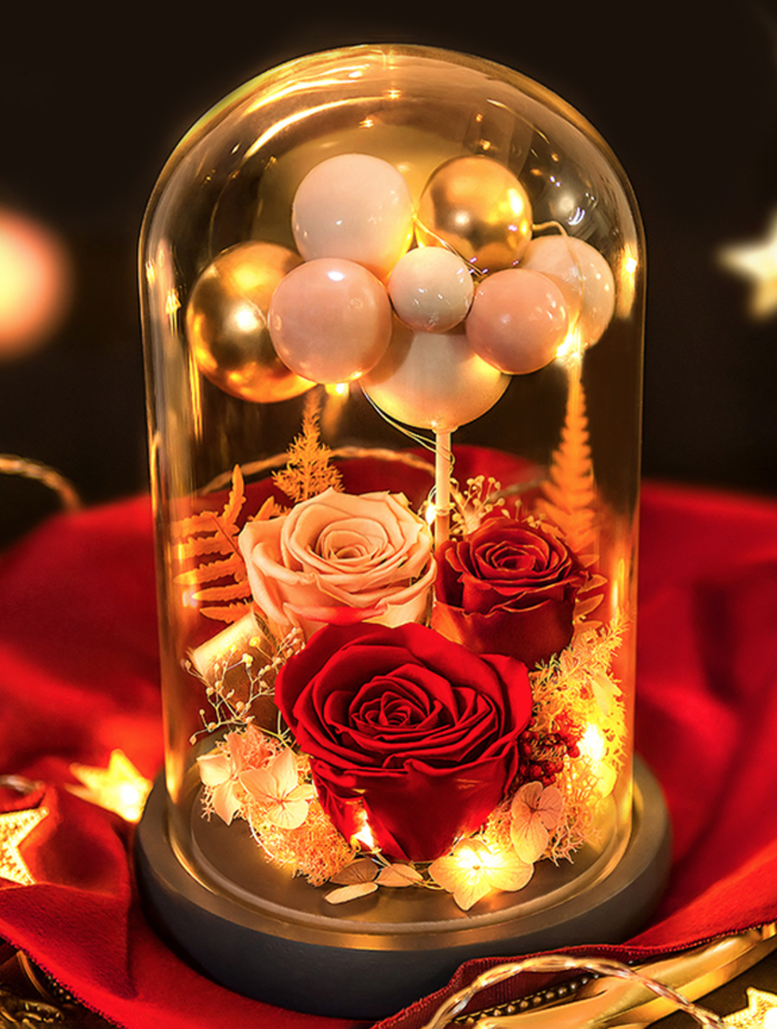 △繁汀浪漫气球永生花礼盒