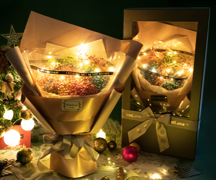 △FirstLove彩虹满天星花束礼盒