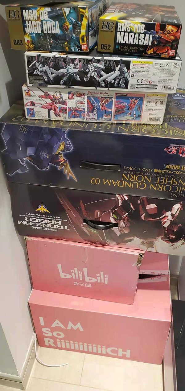 韩文聪的一部分模型 受访者供图