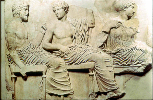 巴特农神庙饰带上刻画的奥林帕斯众神