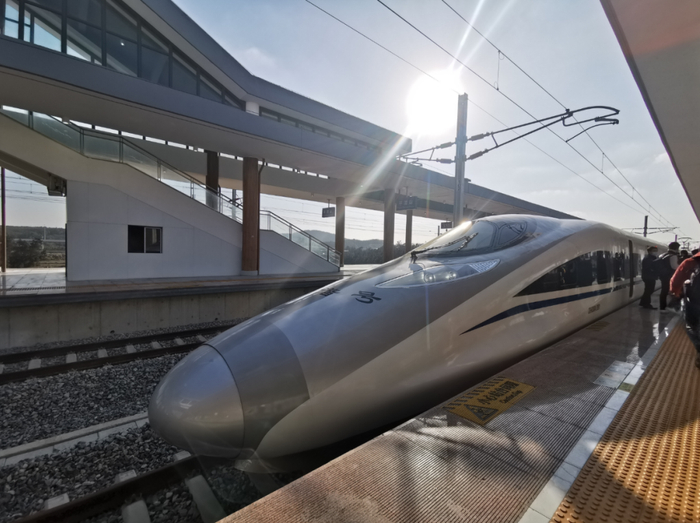 ▲ 平潭开往福州G5322次列车