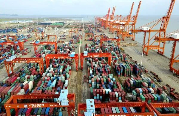 ▲资料图片：这是广西钦州保税港区码头。新华社