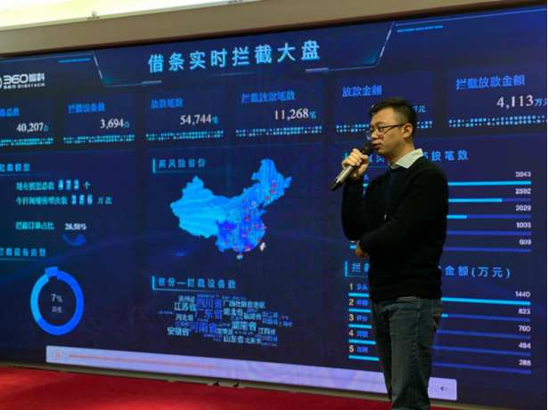 图：360数科黄建庭进行智能风控引擎Argus技术解析