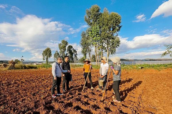 云南省陆良县纪委监委加大对不实信访举报件的调查核实力度，就不实举报、恶意举报等情形，及时为被举报干部澄清正名。图为日前，该县板桥镇纪委干部针对某村组干部的信访举报问题向群众了解相关情况。王勇  摄