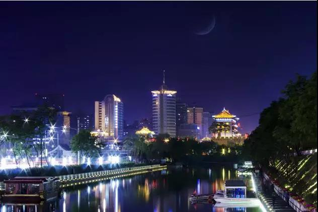 西安城墙夜景