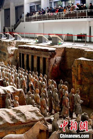 兵马俑坑。（资料图） 张天柱 摄