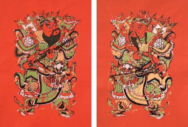 福建漳州 门神年画