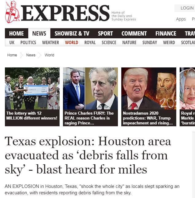 快讯！美国得克萨斯州一栋建筑物发生爆炸