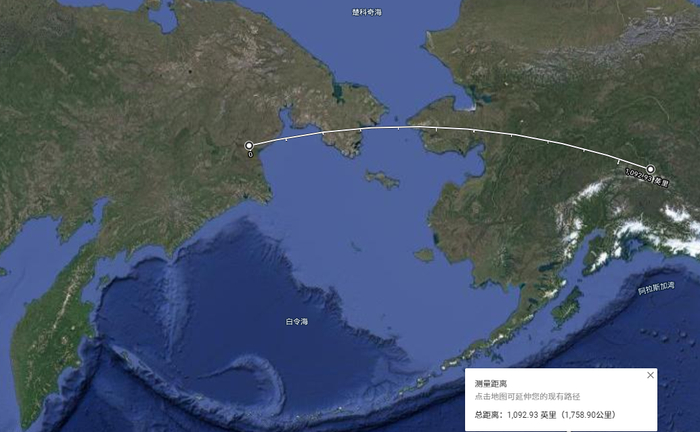 阿纳德尔离格里力堡陆基防空导弹基地仅有1750公里