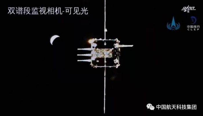 ▲ 轨道器逐渐接近上升器