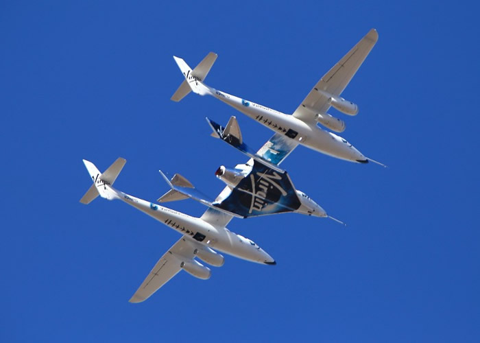 维珍银河的太空船团结号 维珍银河官网 图