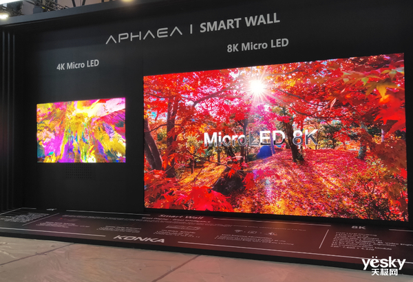 CES2020上，康佳的Micro LED电视