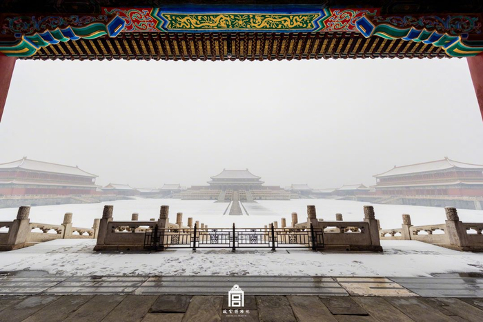 △2019年故宫雪景 摄影/张林&nbsp;来源/@故宫博物院