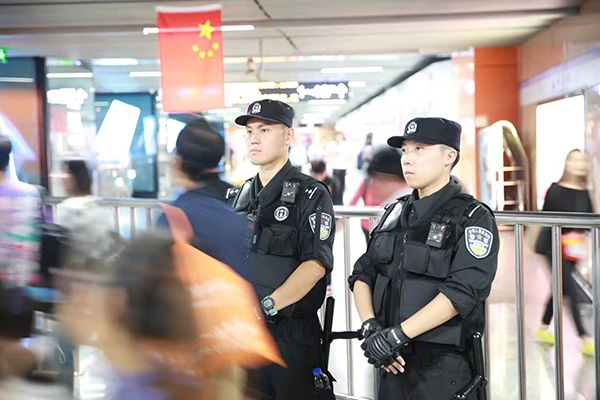 轨交警方正在执勤。本文图片均为轨交警方提供（除署名外）