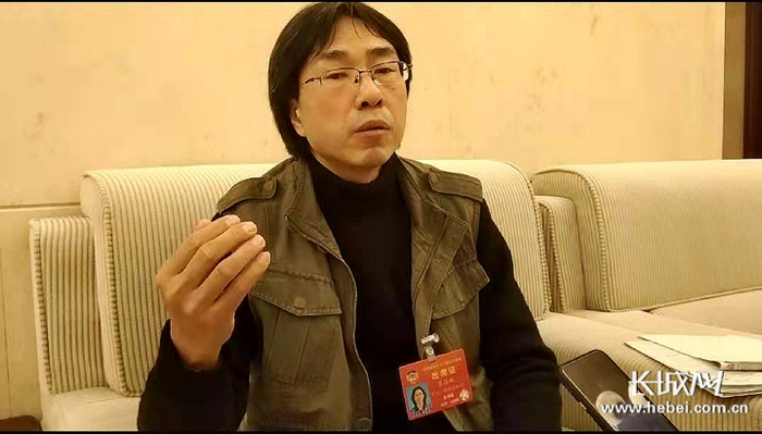 省政协委员葛昌秋谈长城文化保护。长城新媒体记者 万前进 摄