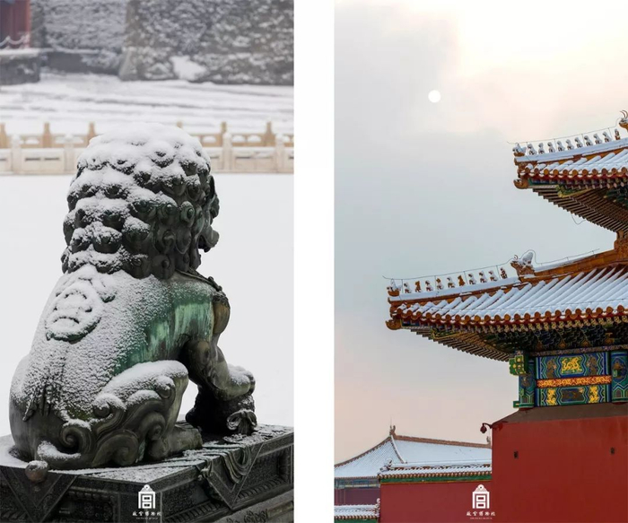 △2020年故宫雪景 摄影/张林&nbsp;来源/@故宫博物院