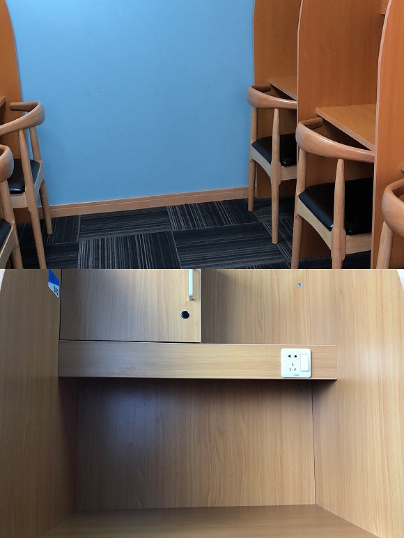  “泛舟”自习室的学习区