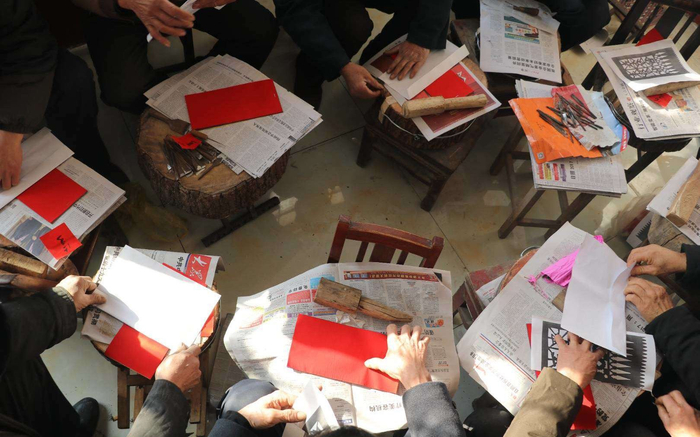 过门笺比赛现场。于鸿运 摄