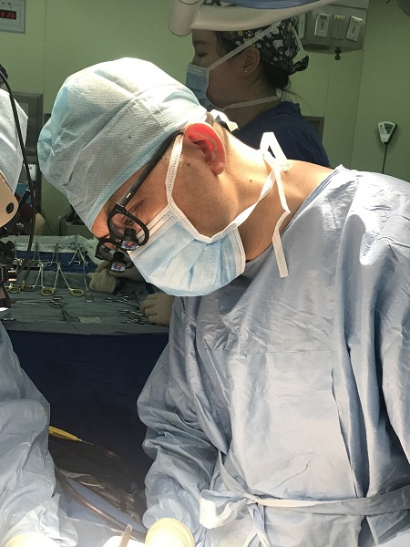 图说：手术期间 来源/采访对象供图