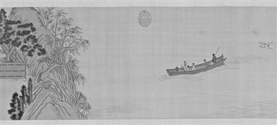  仇英《后赤壁赋图卷》（局部） 资料图片