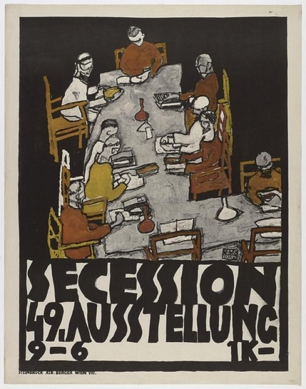 席勒为维也纳分离派第49届展览设计的海报