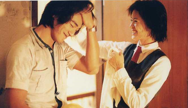 《心动》剧照，金城武饰演浩君和梁咏琪饰演小柔