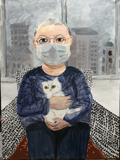 在家也是战“疫” 北京市育翔小学学生&nbsp;王安博（9岁）