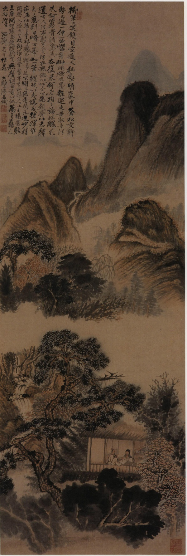 石涛《狂壑晴岚图》