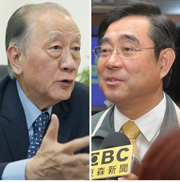 郁慕明（左）、吴成典（右）。