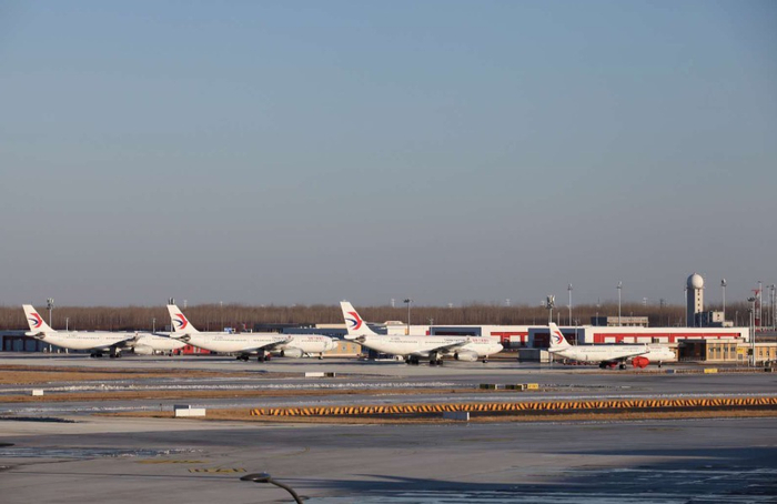 （2月17日的大兴机场，似乎已成一些航司暂时封存飞机的地方 王潇雨摄影）
