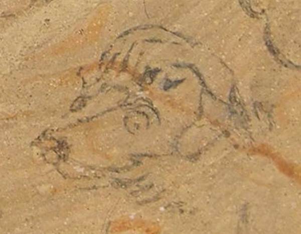 长屋王宅邸遗址中发现的土器上的涂鸦，图片来源于奈良文化财研究所