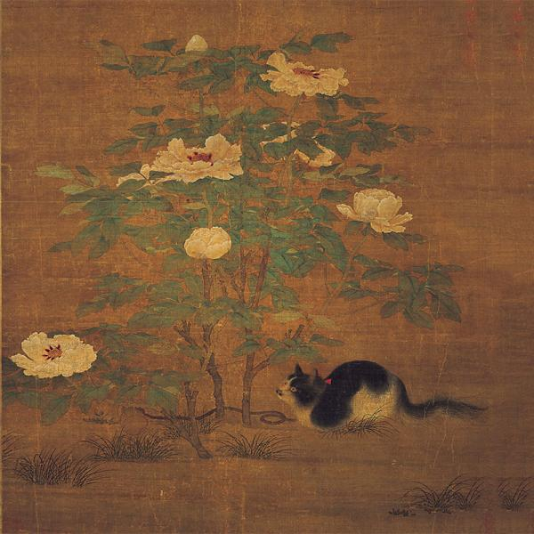 宋 佚名《富贵花狸图》台北故宫藏