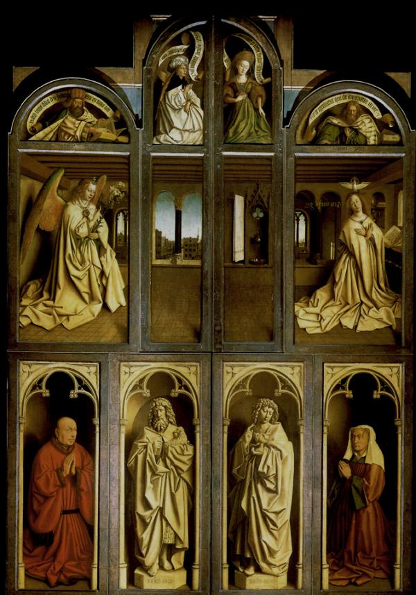 扬·凡·艾克，《根特祭坛画》（外部画面）