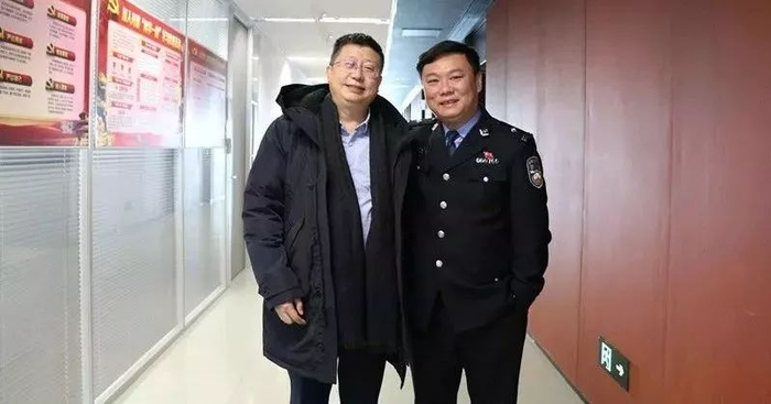 ·&nbsp;刘良和秦明（右）师徒合影