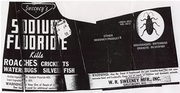 氟化钠曾经被广泛用于生产老鼠药、蟑螂药
