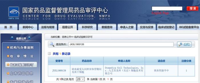 中国首个干细胞治疗脑卒中新药临床试验获批通过