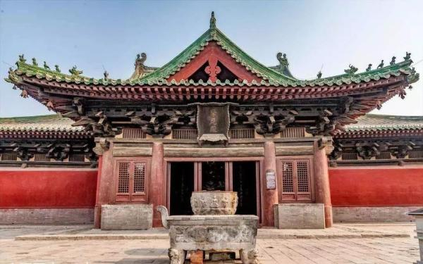 河北正定隆兴寺摩尼殿，1935年，赵法参曾随刘敦桢先生对正定古建调查测绘